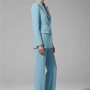 Elegant Light Blue Women's Suit Set